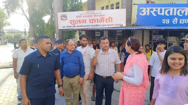 कोशी अस्पतालमै आँखा अस्पताल बनाउने तयारी, मन्त्री मेहताद्वारा स्थलगत अनुगमन
